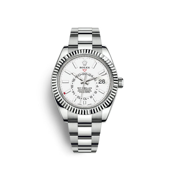 Rolex Replica Watch Sky-Dweller 42mm, Oystersteel and 18k White Gold, 326934-0001