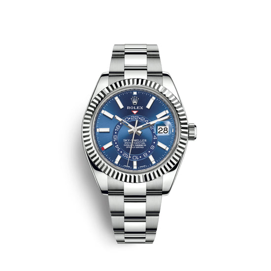 Rolex Replica Watch Sky-Dweller 42mm, Oystersteel and 18k White Gold, 326934-0003