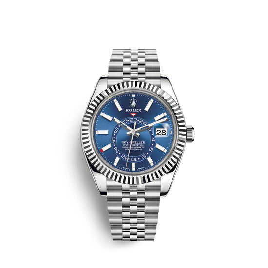 Rolex Replica Watch Sky-Dweller 42mm, Oystersteel and 18k White Gold, 326934-0004