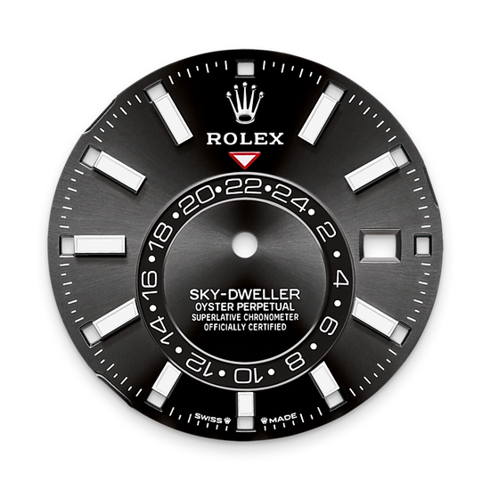 Rolex Replica Watch Sky-Dweller, 42mm, Oystersteel and 18k White Gold, Black, Jubilee, 336934-0008