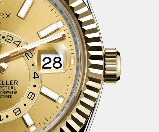 Rolex Replica Watch Sky-Dweller 42mm, Oystersteel and 18k Yellow Gold, 326933-0004