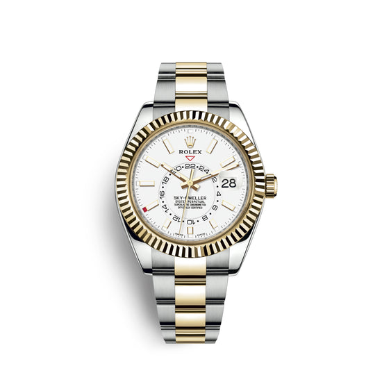 Rolex Replica Watch Sky-Dweller 42mm, Oystersteel and 18k Yellow Gold, 326933-0009