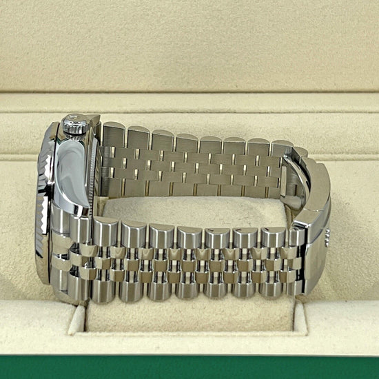 Rolex Replica Watch Sky-Dweller Stainless Steel and 18k White Gold Blue 42mm Jubilee, 326934-0004