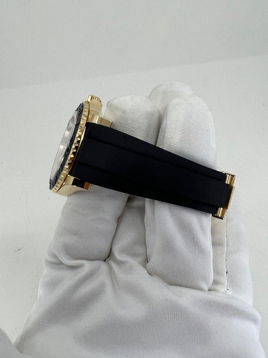Rolex Replica Watch Yacht-Master 42mm, 18k Yellow Gold, Black Dial, 226658-0001