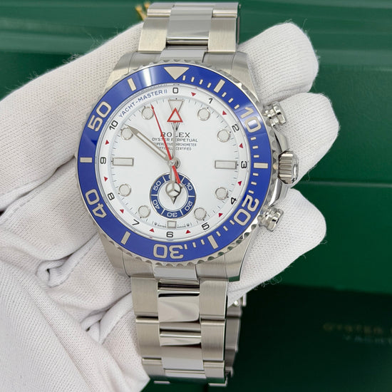 Rolex Replica Watch Yacht-Master II, Oystersteel, 44mm, White dial, Oyster, 126680-0001