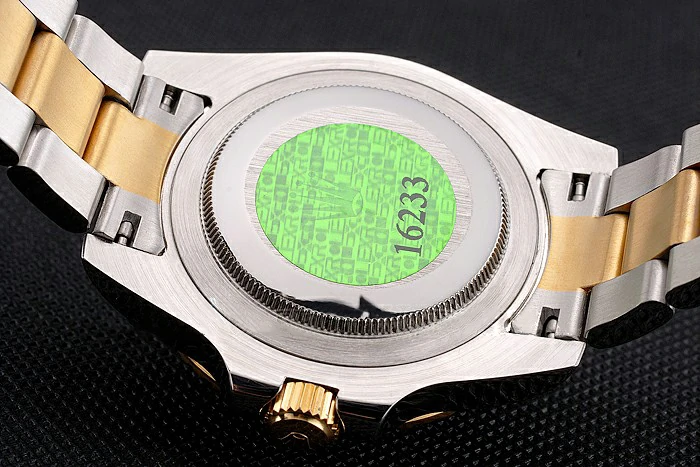 Rolex Submariner Gold Dial Diamond Markings Black Bezel Two Tone Steel Gold Bracelet new121631