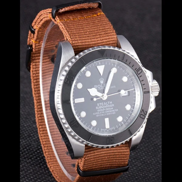 Rolex Submariner STEALTH MK III Brown Fabric Band new59472