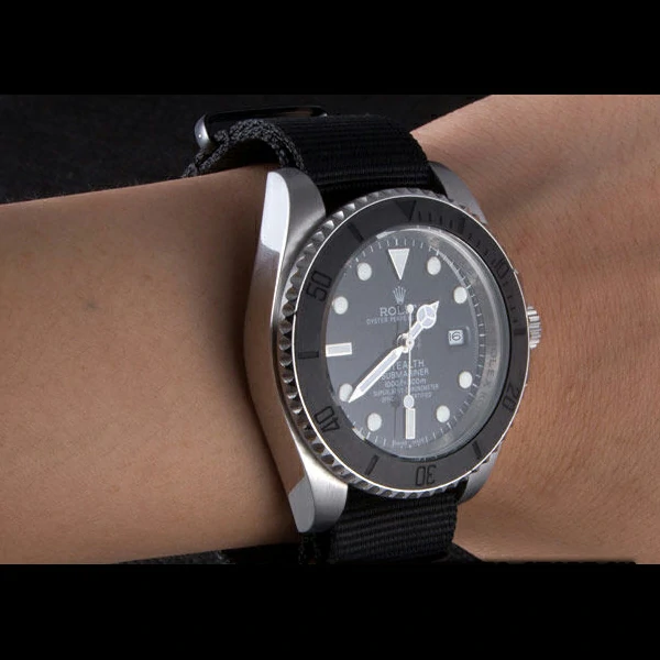 Rolex Submariner STEALTH MK IV Black Fabric Band new59471