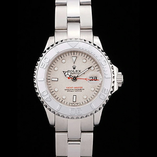 Rolex Yacht Master Silver Tachymeter Beige Dial new58681