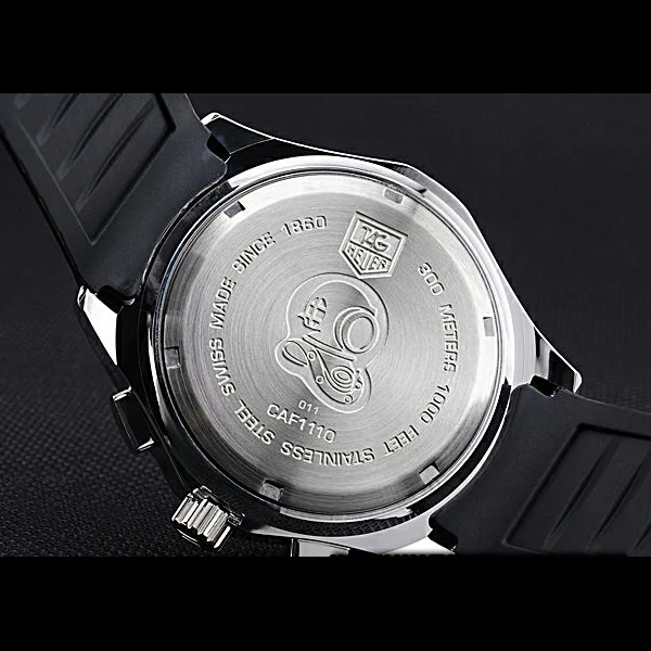 Tag Heuer Aquaracer Calibre S Black Dial Black Rubber Band new60300