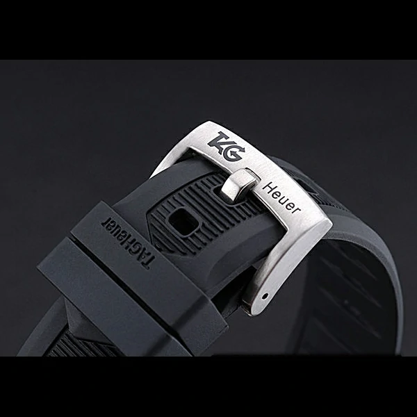 Tag Heuer Aquaracer Grande Date White Dial Black Rubber Band new60298