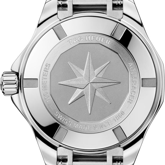 TAG Heuer Aquaracer Professional 100 Solargraph, Stainless Steel and Diamonds set, Solar Quartz, 28 mm, WBP141G.BA0049