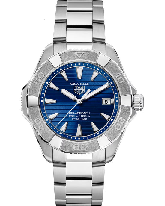 TAG Heuer Aquaracer Professional 200 Solargraph, Solar Quartz, Stainless Steel, 40mm, WBP1117.BA0047