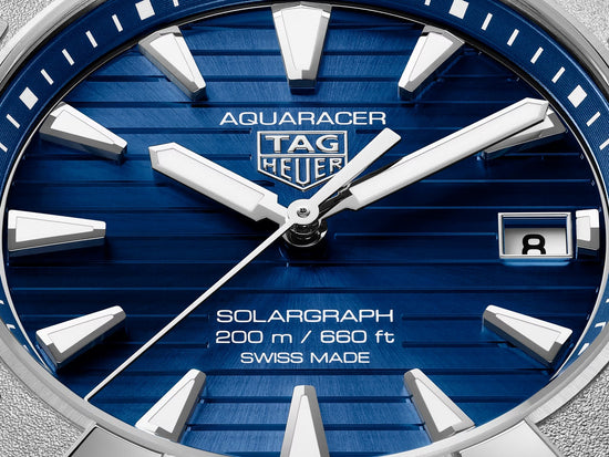 TAG Heuer Aquaracer Professional 200 Solargraph, Solar Quartz, Stainless Steel, 40mm, WBP1117.BA0047