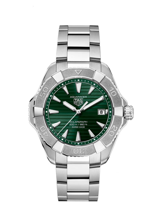 TAG Heuer Aquaracer Professional 200 Solargraph, Solar Quartz, Stainless Steel, 40mm, WBP1118.BA0047