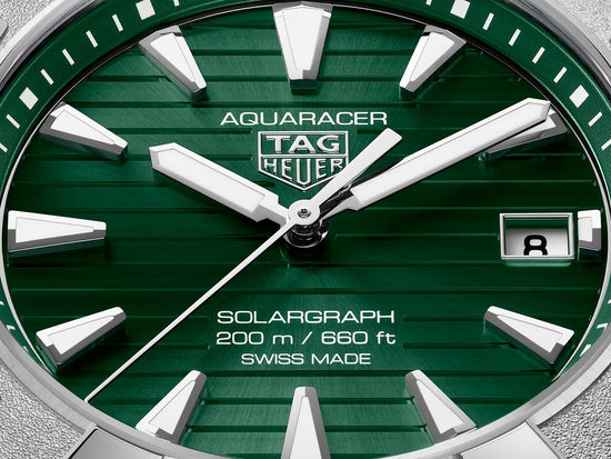 TAG Heuer Aquaracer Professional 200 Solargraph, Solar Quartz, Stainless Steel, 40mm, WBP1118.BA0047