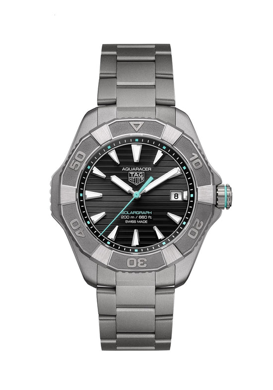 TAG Heuer Aquaracer Professional 200 Solargraph, Solar Quartz, Titanium, 40mm, WBP1184.BF0008