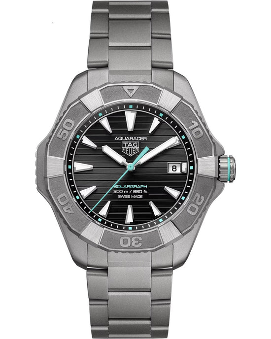 TAG Heuer Aquaracer Professional 200 Solargraph, Solar Quartz, Titanium, 40mm, WBP1184.BF0008