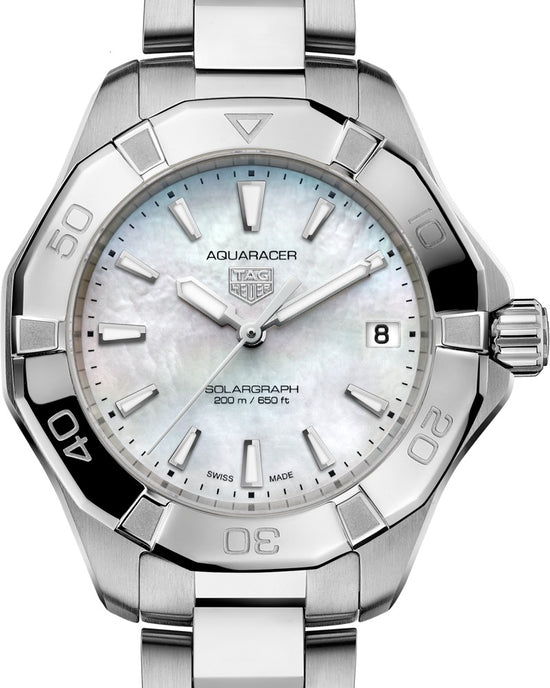 TAG Heuer Aquaracer Professional 200 Solargraph, Stainless Steel, 34mm, WBP1312.BA0005
