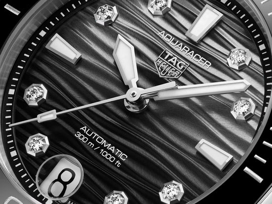 TAG Heuer Aquaracer Professional 300 Date, Stainless Steel, Ceramic and Diamonds, 36mm, WBP231R.BA0618