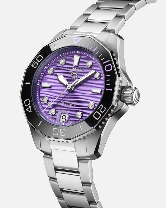 TAG Heuer Aquaracer Professional 300 Date, Stainless Steel set with Diamonds, WBP231M.BA0618