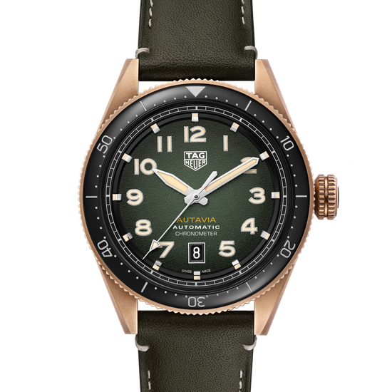 TAG Heuer Autavia Calibre 5 Chronometer, 42 mm, Bronze and ceramic, WBE5190.FC8268