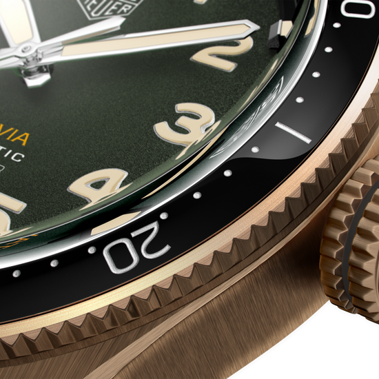 TAG Heuer Autavia Calibre 5 Chronometer, 42 mm, Bronze and ceramic, WBE5190.FC8268