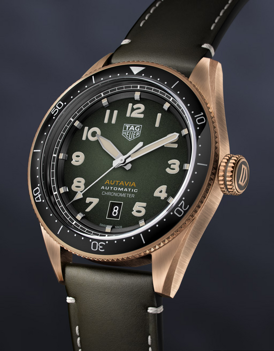 TAG Heuer Autavia Calibre 5 Chronometer, 42 mm, Bronze and ceramic, WBE5190.FC8268