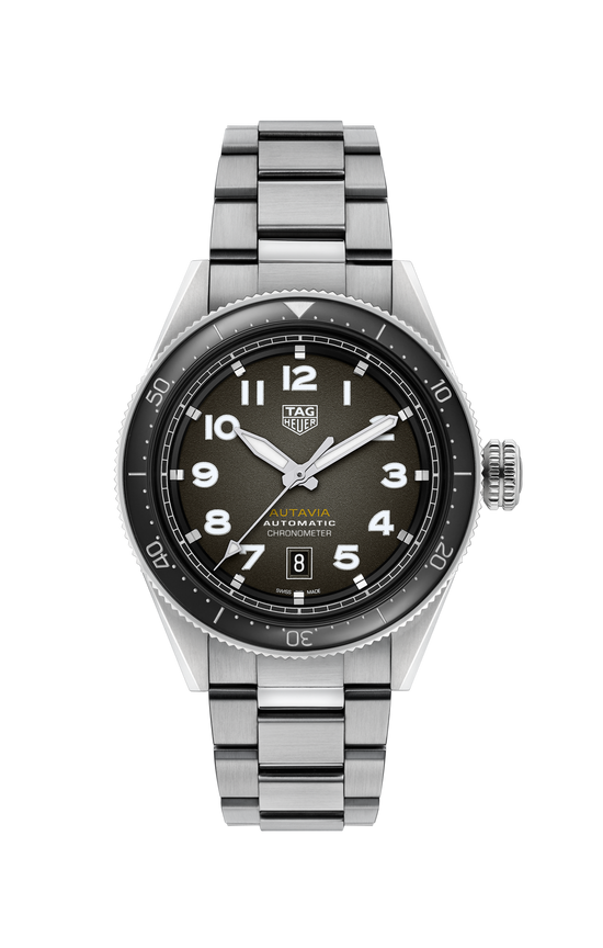 TAG Heuer Autavia Calibre 5 Chronometer, 42 mm, Stainless Steel and ceramic, WBE5114.EB0173