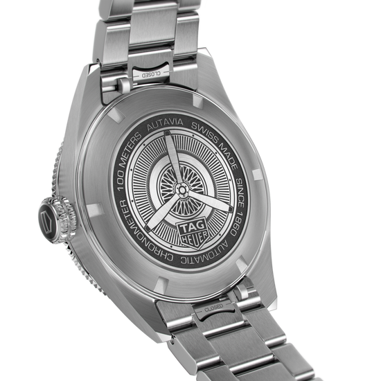 TAG Heuer Autavia Calibre 5 Chronometer, 42 mm, Stainless Steel and ceramic, WBE5114.EB0173