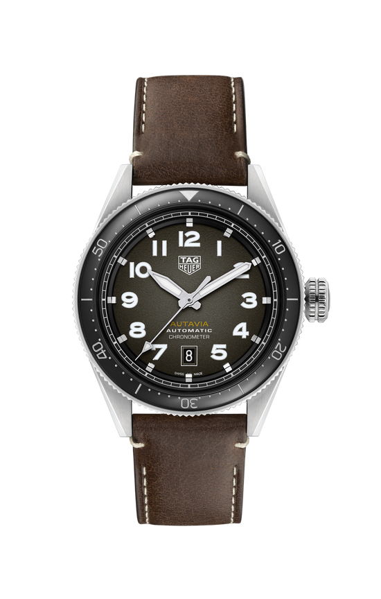 TAG Heuer Autavia Calibre 5 Chronometer, 42 mm, Stainless Steel and ceramic, WBE5114.FC8266