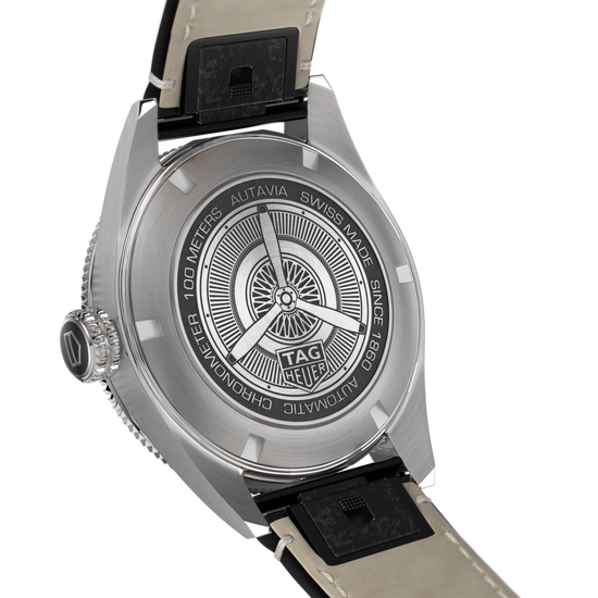 TAG Heuer Autavia Calibre 5 Chronometer, 42 mm, Stainless Steel and ceramic, WBE5114.FC8266