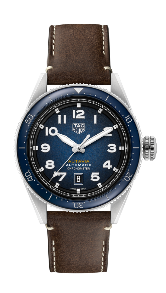 TAG Heuer Autavia Calibre 5 Chronometer, 42 mm, Stainless Steel and ceramic, WBE5116.FC8266