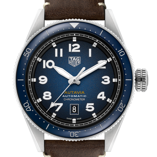 TAG Heuer Autavia Calibre 5 Chronometer, 42 mm, Stainless Steel and ceramic, WBE5116.FC8266
