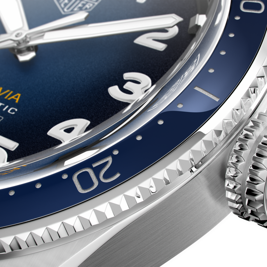TAG Heuer Autavia Calibre 5 Chronometer, 42 mm, Stainless Steel and ceramic, WBE5116.FC8266