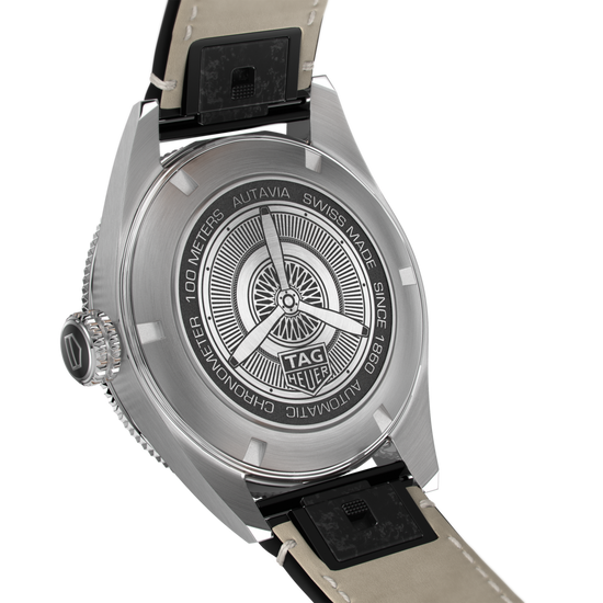 TAG Heuer Autavia Calibre 5 Chronometer, 42 mm, Stainless Steel and ceramic, WBE5116.FC8266