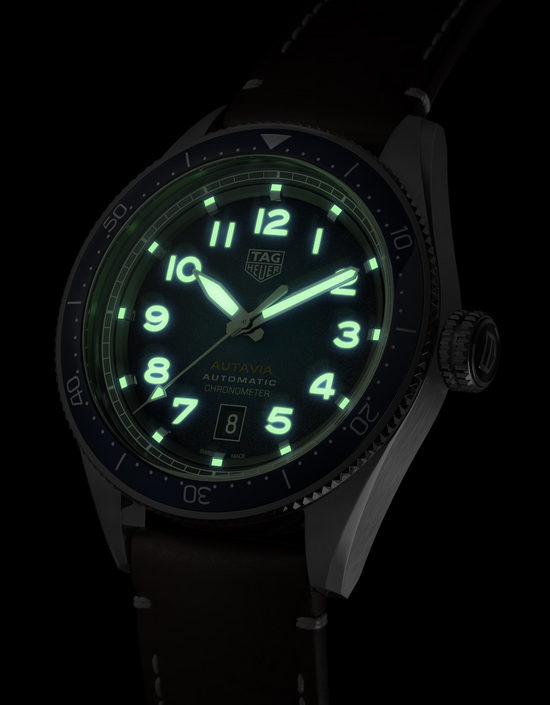 TAG Heuer Autavia Calibre 5 Chronometer, 42 mm, Stainless Steel and ceramic, WBE5116.FC8266