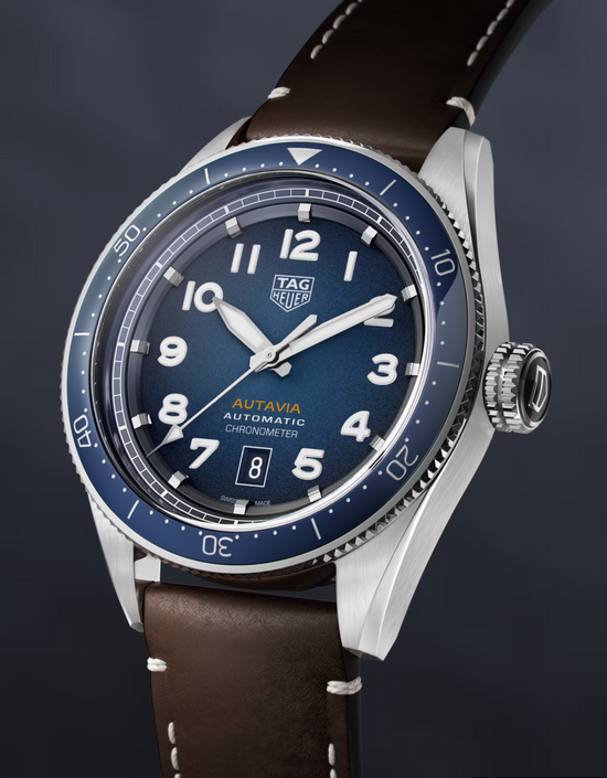 TAG Heuer Autavia Calibre 5 Chronometer, 42 mm, Stainless Steel and ceramic, WBE5116.FC8266