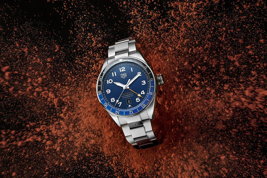 TAG Heuer Autavia COSC GMT, 42 mm, Stainless Steel and ceramic, WBE511A.BA0650