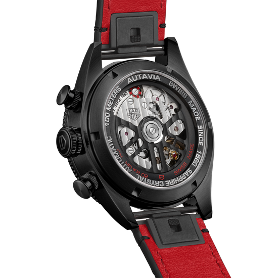 TAG Heuer Autavia Flyback Chronometer, 42 mm, Black DLC Stainless Steel and ceramic, CBE511C.FC8280