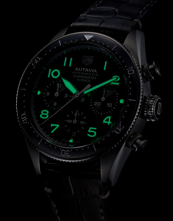 TAG Heuer Autavia Flyback Chronometer, 42 mm, Stainless Steel and ceramic, CBE511A.FC8279