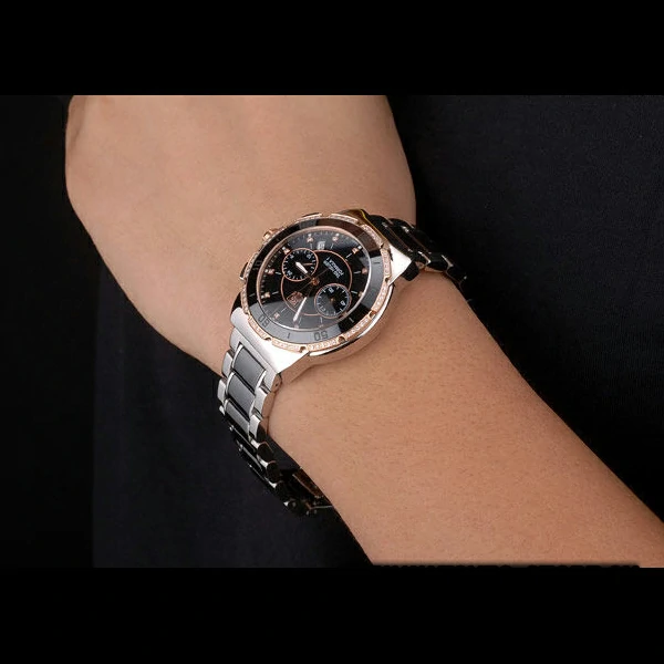 Tag Heuer Carrera Black Ceramic Bezel Stainless Steel Strap new59047
