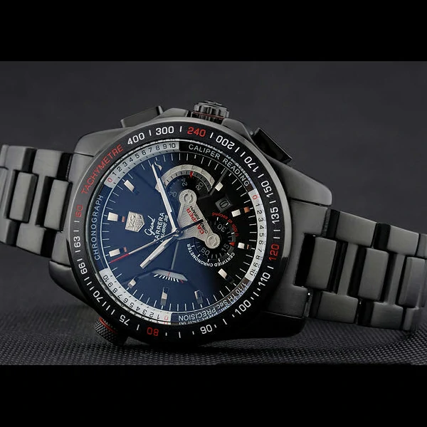 Tag Heuer Carrera Black Stainless Steel Case Black Dial new58748