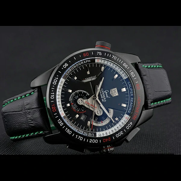 Tag Heuer Carrera Black Stainless Steel Case Black Dial new58757