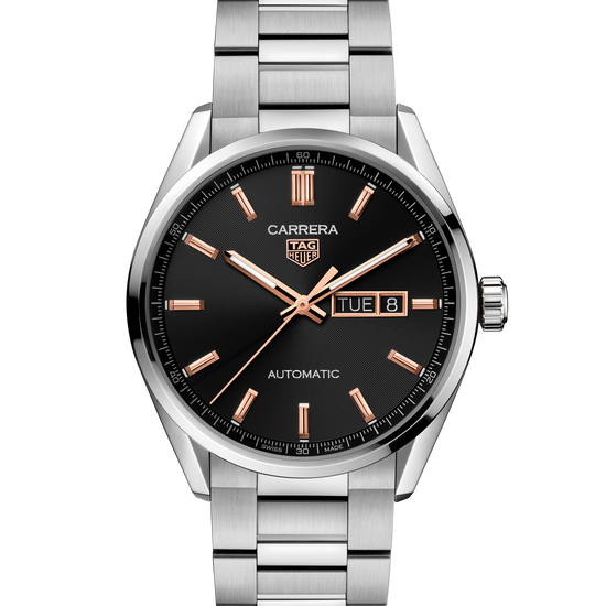 TAG Heuer Carrera Calibre 5 Day-Date, Stainless Steel, 41mm, WBN2013.BA0640