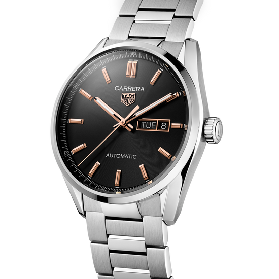 TAG Heuer Carrera Calibre 5 Day-Date, Stainless Steel, 41mm, WBN2013.BA0640