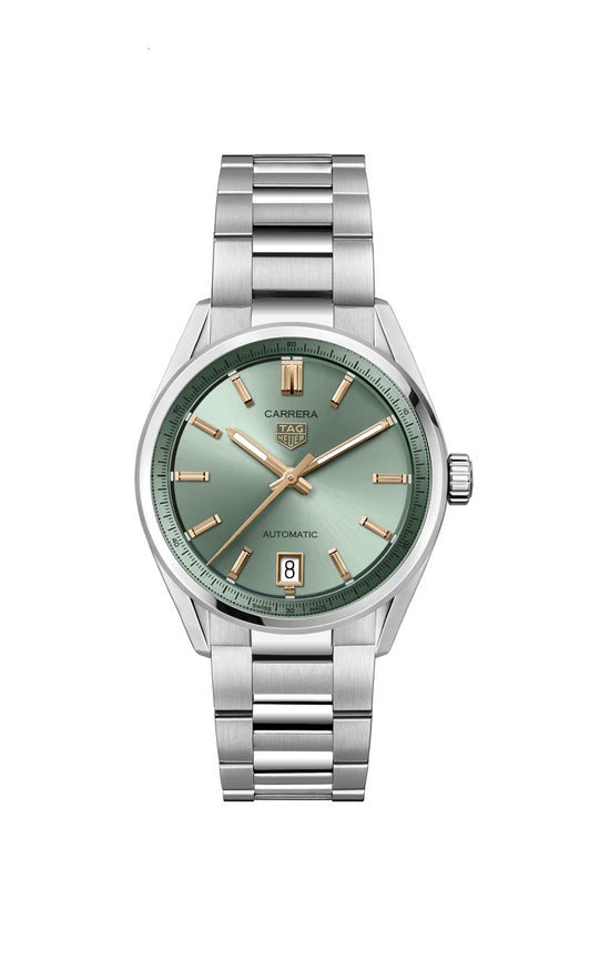 TAG Heuer Carrera Calibre 7 Date Automatic, Stainless Steel and 18k Rose Gold, 36mm, WBN2312.BA0001
