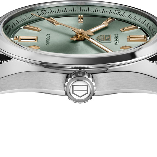 TAG Heuer Carrera Calibre 7 Date Automatic, Stainless Steel and 18k Rose Gold, 36mm, WBN2312.BA0001