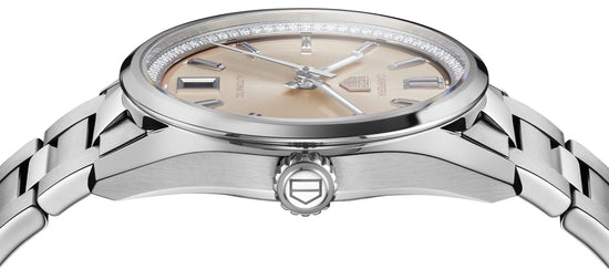 TAG Heuer Carrera Calibre 7 Date, Stainless Steel set with Diamonds, 36mm, WBN231A.BA0001