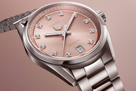 TAG Heuer Carrera Calibre 7 Date, Stainless Steel set with Diamonds, 36mm, WBN231D.BA0001